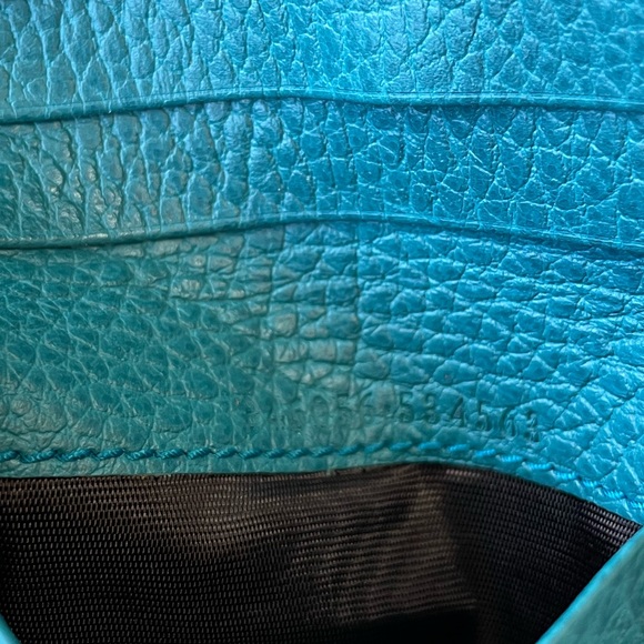 GUCCI JACKIE BARDOT HOBO & WALLET TURQUOISE - Picture 13 of 16